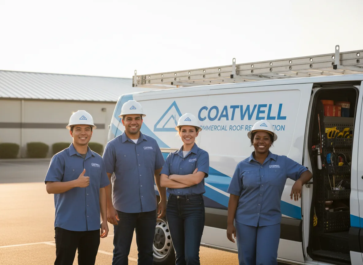 Commercial roof coating company in Alma, IL